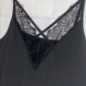 Black lacy strappy cami
